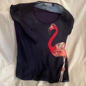 Cynthia by Cynthia Rowley flamingo top